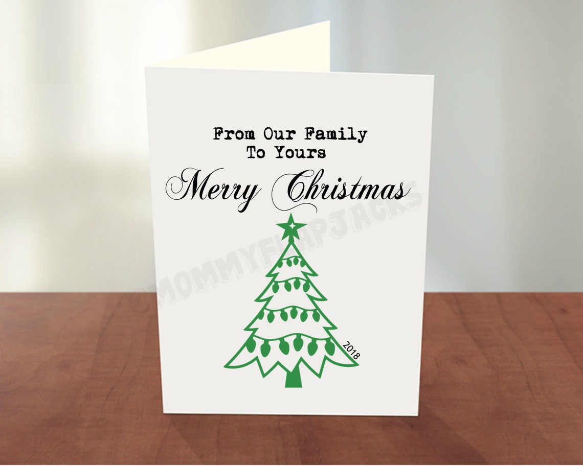 JPG PNG Holiday Discount Christmas Card. From Our Family Etsy