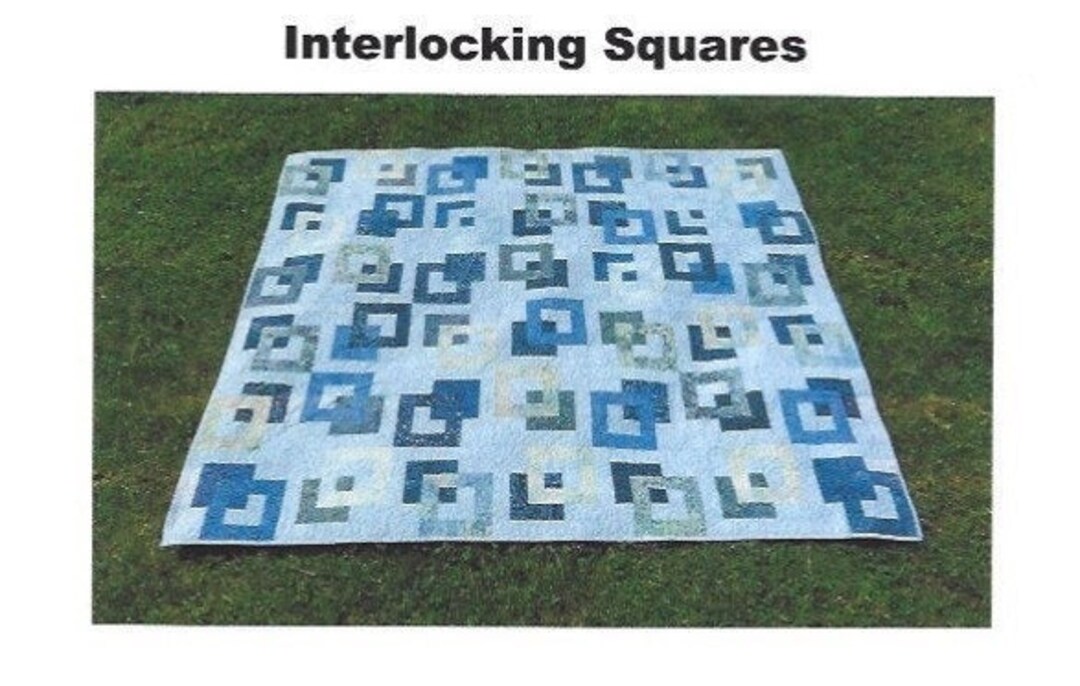 Interlocking Squares Quilt Pattern Etsy