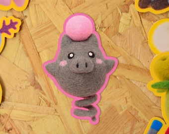 Spoink Die Cut Vinyl Sticker