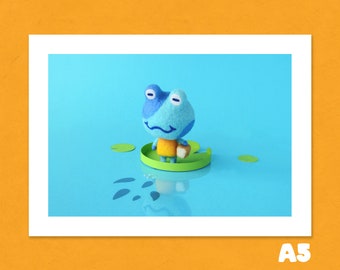Jeremiah Animal Crossing A5 Needlefelt Digital Print