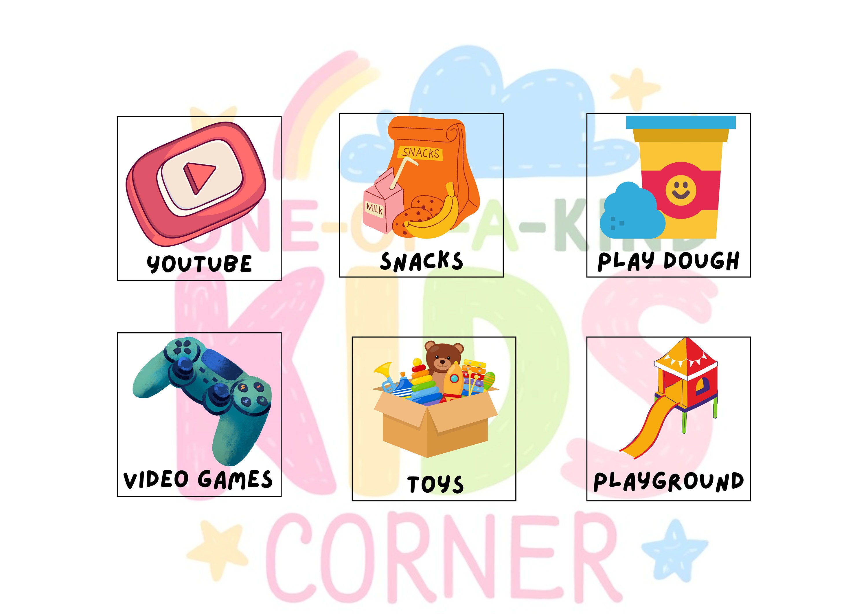 Ice Cream Reward Chart Behavior Chart Token Board Visual Aid Incentive