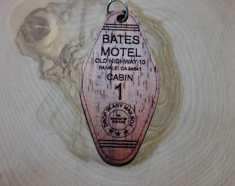 Llavero de hotel estilo vintage / Bates Hotel