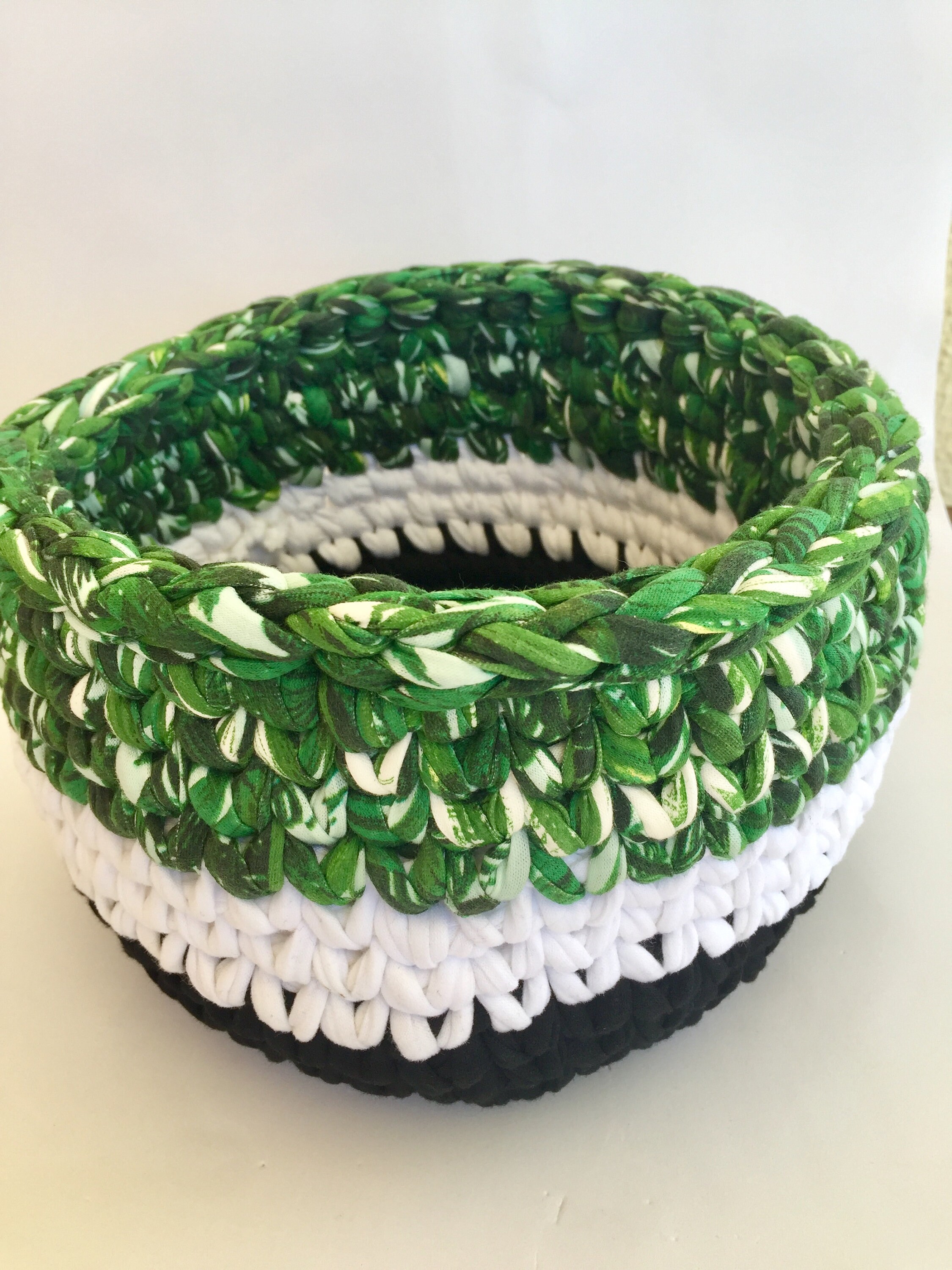 Cesta de ganchillo cesta de algodón de almacenamiento | Etsy