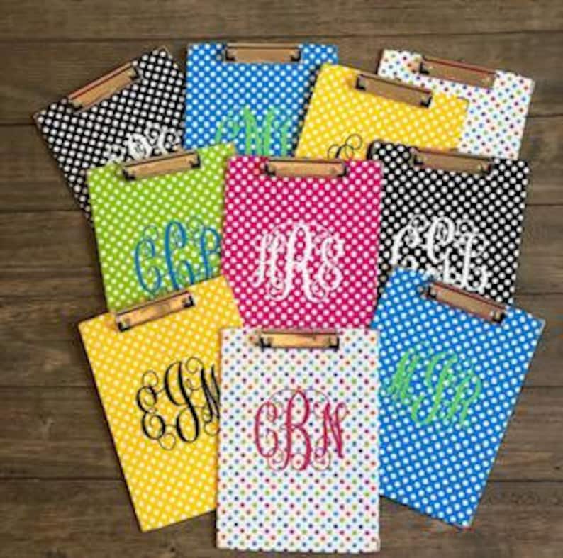 Custom Monogram lettering Vinyl Decal stickers for clipboards Custom decal for planner Custom name decal for journals Decal for notebooks