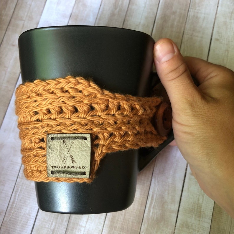 Snuggle Up Mug Cozy Pattern/ Crochet Pattern/ Crochet Cozy Pattern/ Mug Cozy Pattern image 3