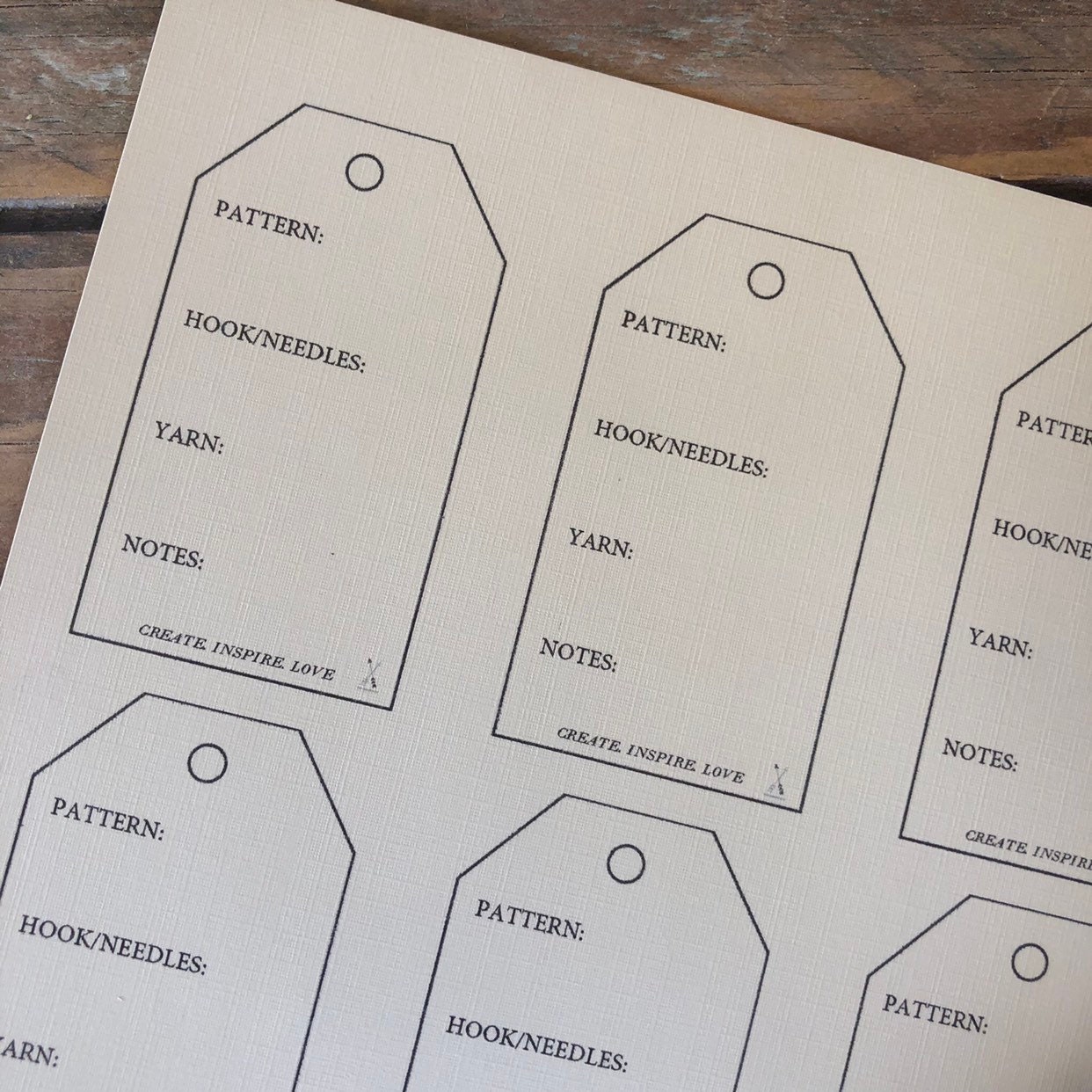 Project Tag PDF/ Downloadable Project Tags - Etsy