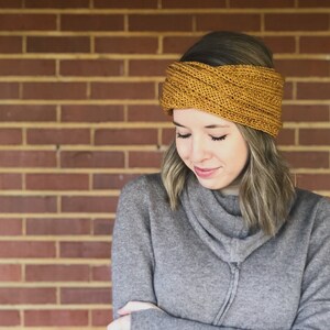 Serenity Headwrap Pattern/ Knit Pattern/ Knit Headwrap Pattern - Etsy