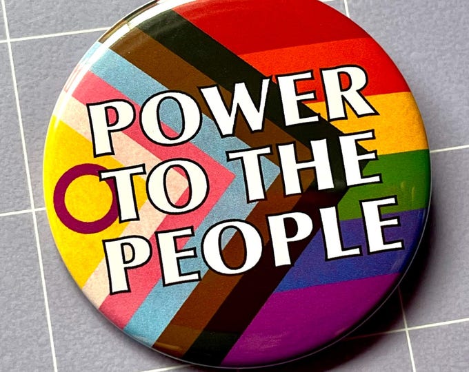 Power to the People 2.25" Pin-Back Button