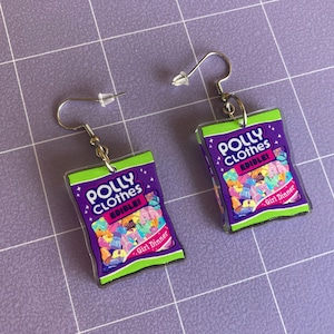 Polly Clothes Acrylic Earrings