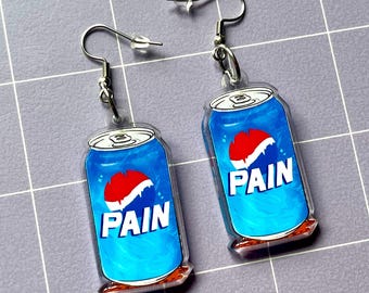 Pain Can Acrylic Earrings