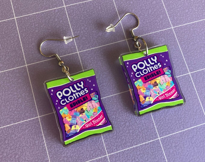 Polly Clothes Acrylic Earrings