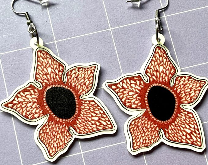 Upside Down Glow-in-the-Dark Acrylic Earrings