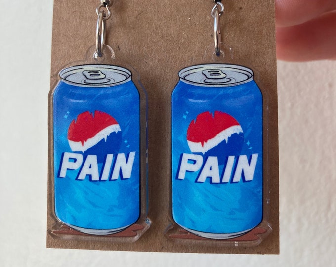 Pain Can Acrylic Earrings