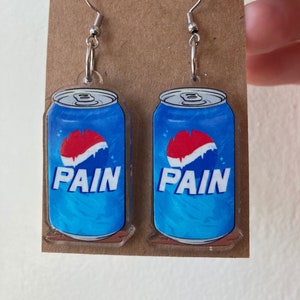 Pain Can Acrylic Earrings