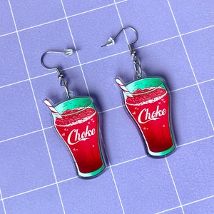 Choke Soda Acrylic Earrings