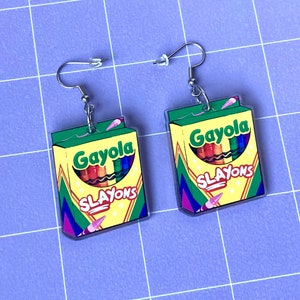 Gayola Slayons Acrylic Earrings