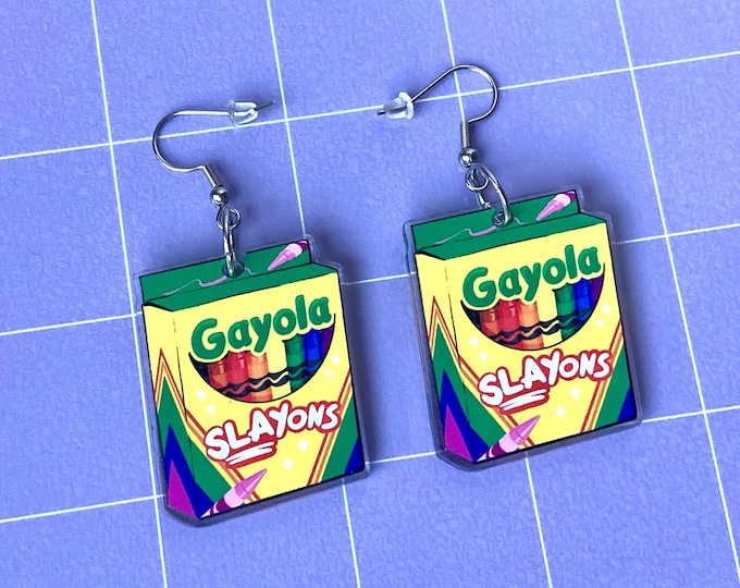 Gayola Slayons Acrylic Earrings