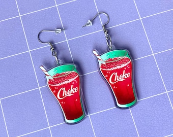 Choke Soda Acrylic Earrings