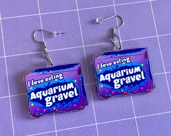 Aquarium Gravel Candy Acrylic Earrings