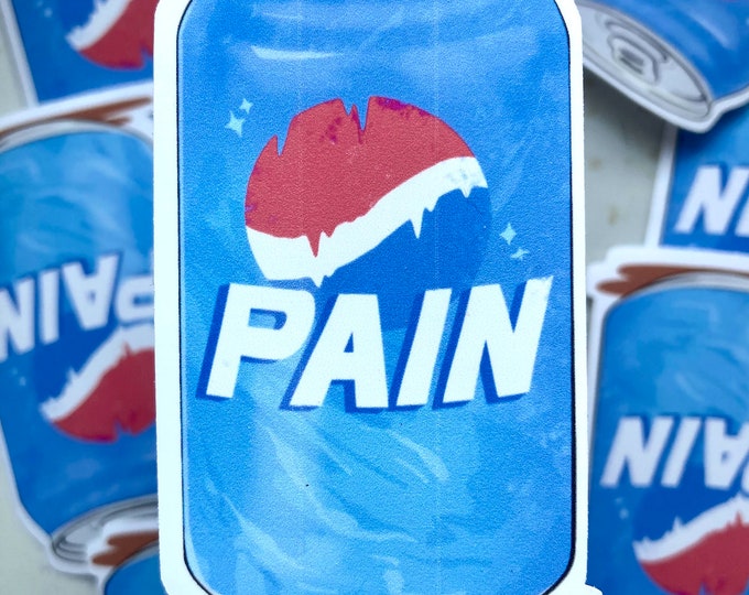 Pain Can Glossy Sticker