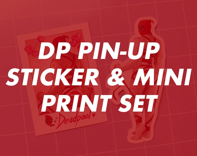 CLICK TO VIEW - Wade Pin-Up Sticker and Mini Print Set