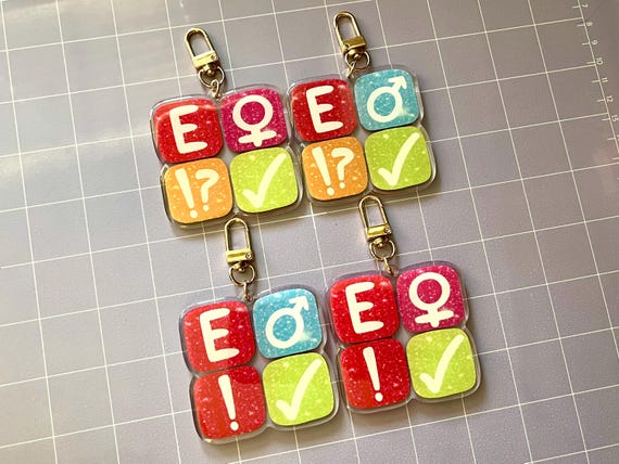 Fan Fiction Website Tagging Symbols 2.5" Acrylic Charm Keychains (Pick One)