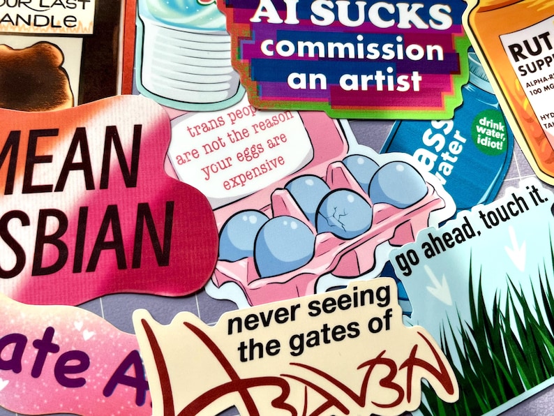 Reject Societal Beauty Standards Sticker image 2