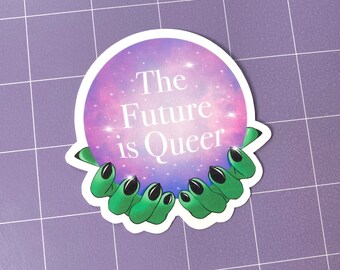 Nicole Brennan Draws x AstralxWitch - The Future Is Queer Sticker