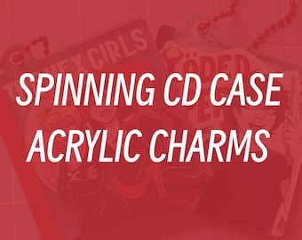 CLICK TO VIEW - Spinning Music Disc Acrylic Charms