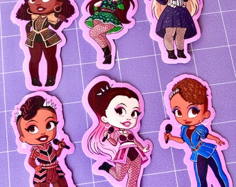 SIX The Musical Character Stickers