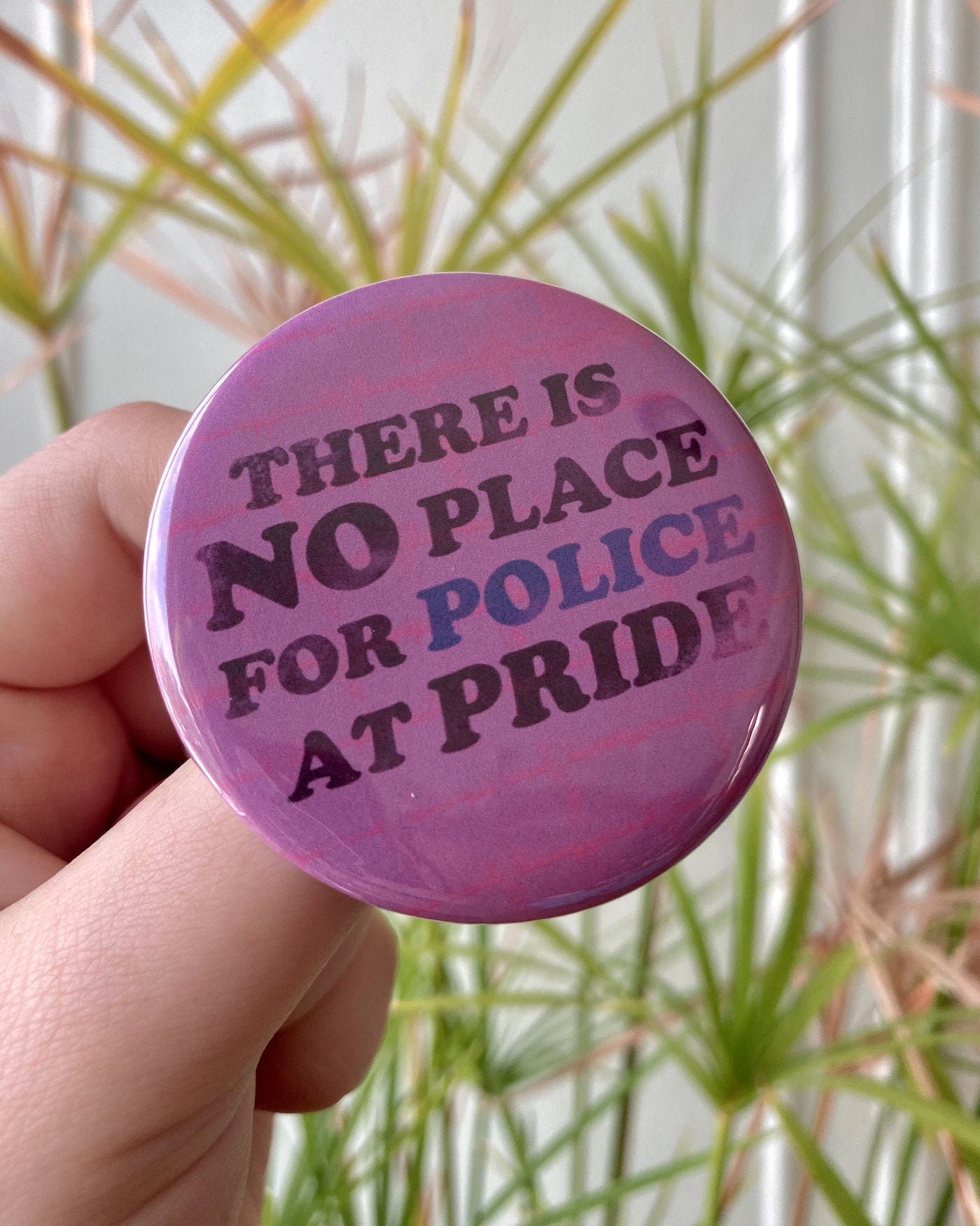 No Place for Police 2.25 Button Punk Buttons Punk 