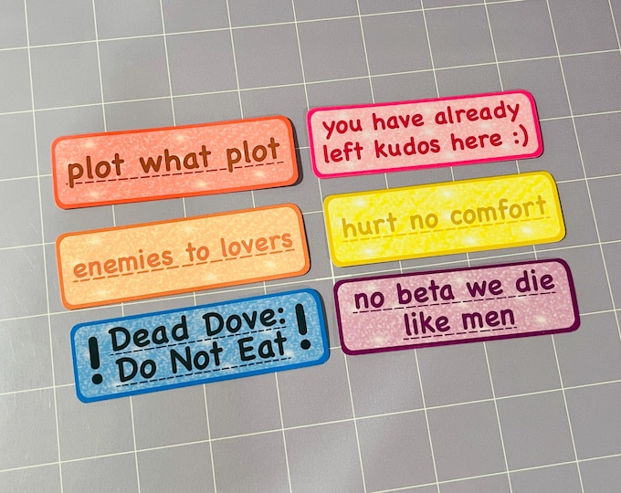 Fan Fic 3.5" Glossy Stickers
