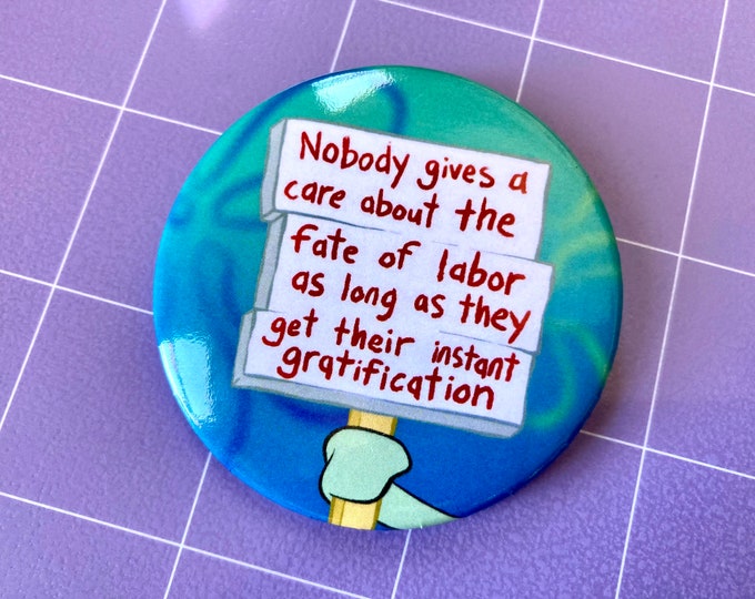 Nobody Gives A Care 2.25" Pinback Button
