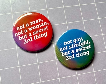 A Secret 3rd Thing LGBT - 2.25" Pinback Button