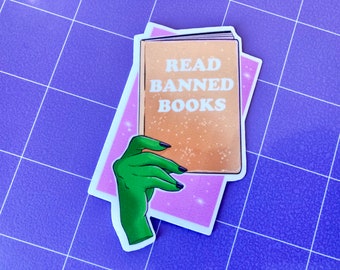 Read Banned Books Glossy Sticker