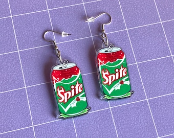 LIMITED EDITION Spite Cranberry Acrylic Earrings