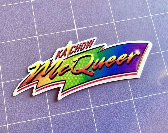 Kachow McQueer 3.5" Glossy Sticker