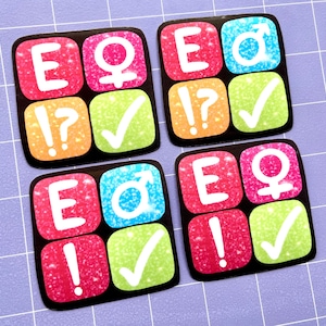 Fan Fiction Website Tagging Symbols 2.5&quot; Glossy Stickers