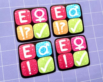 Fan Fiction Website Tagging Symbols 3" Glossy Stickers