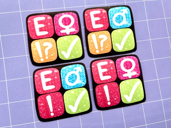 Fan Fiction Website Tagging Symbols 2.5" Glossy Stickers