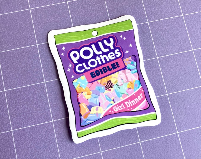Gummy Polly Clothes 3" Sticker