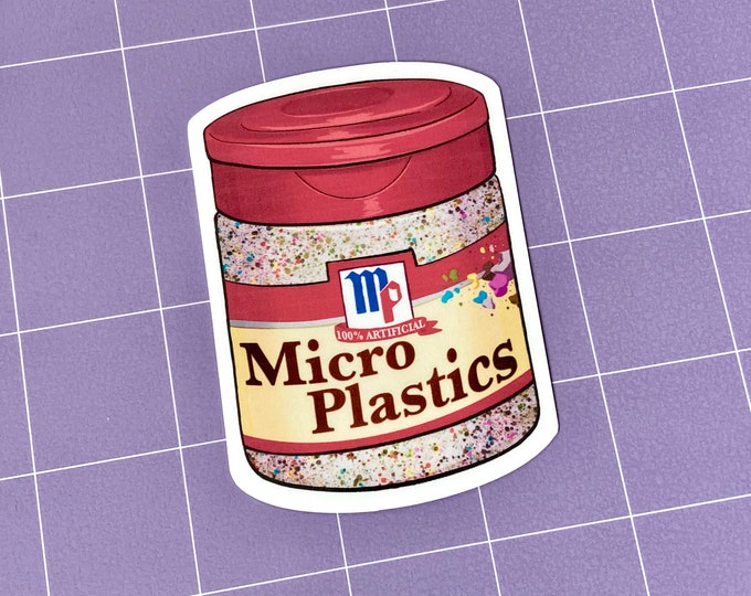 Microplastics Glossy Sticker