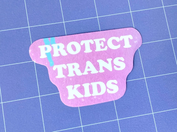 Protect Trans Kids Glossy Sticker