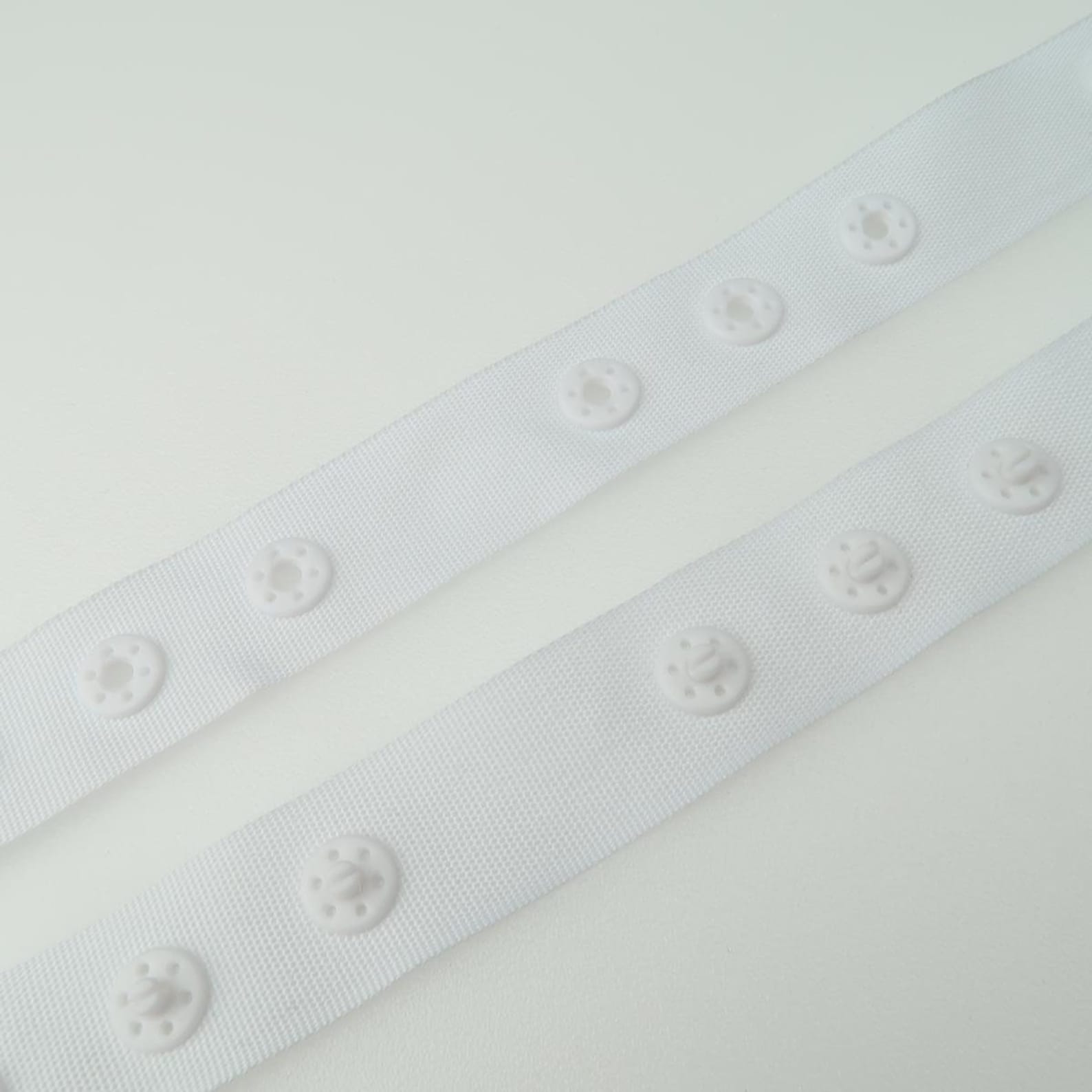 Plastic Snap Threebutton Nonelastic Knitted Tape Cut Length Etsy