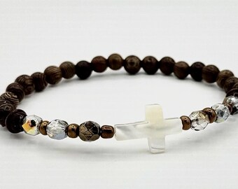 Beaded Cross Bracelet