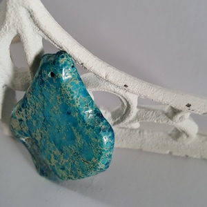 Sea Blues Sea Sediment Jasper Slab Pendant Stone