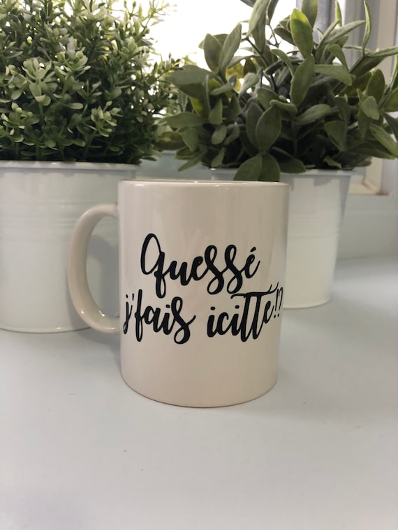 Tasse A Cafe The Drole Humoristique Francais Quebecois Fait Etsy Canada