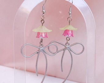 Floral Bow Earrings