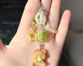 Flower Bear Phone/Bag Charm