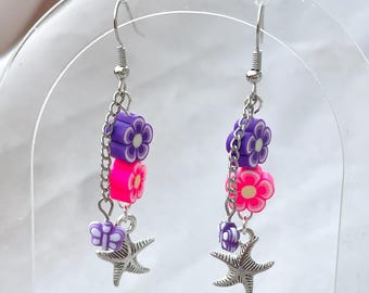 Tropical Y2K Starfish Earrings